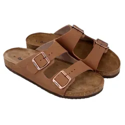 Gusti Leder Sandale Celina - Bequeme Ledersandale für Damen - Wanderschuhe aus hochwertigem Rindswildleder mit Kork-Fußbett für natürlichen Komfort und EVA-Sohle für Flexibilität, ideal für lange Spaziergänge in der Natur.