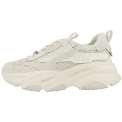 Sneaker STEVE MADDEN "STEVE MADDEN Sneaker Lederimitat/Mesh", Damen, Gr. 40, Weiß - Stylischer Damen Sneaker aus Lederimitat und Mesh. Bequeme Polsterung am Schaftrand und hochgezogene Laufsohle bieten optimalen Schutz und Komfort für jeden Anlass.