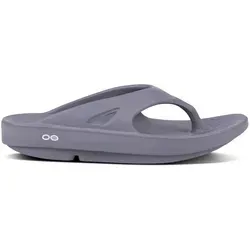 Oofos Ooriginal Unisex Sandalen slate (SLATE) 43 - Sandalen für Herren mit OOfoam-Technologie, die 37% mehr Energie absorbiert und Gelenke entlastet. Ideal für Komfort nach Sport und im Alltag.