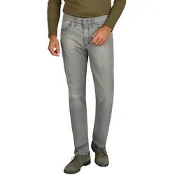 Club of Comfort Herren Hose Henry 6516 - hellgrau (gewaschen) Größe: 34/32 - Jeans mit 6-Pocket Design, super High Stretch T400 für optimale Bewegungsfreiheit, nachhaltig hergestellt nach Oeko-Tex Standard.