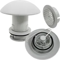 Comet Dachfenster 12 Volt Dachlüfter Pilzlüfter für Wohnmobile und Boote - Dachlüfter mit 12 Volt Ventilator, witterungsbeständig und einfach zu montieren. Ideal für Wohnmobile, Caravans und Boote, sorgt für optimale Luftzirkulation.