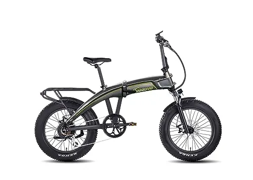 SachsenRAD E-Folding Bike F6 Safari - 20 Zoll Fatbike mit 85N.M Bafang Geländemotor, ideal für jedes Terrain und StVZO-zugelassen