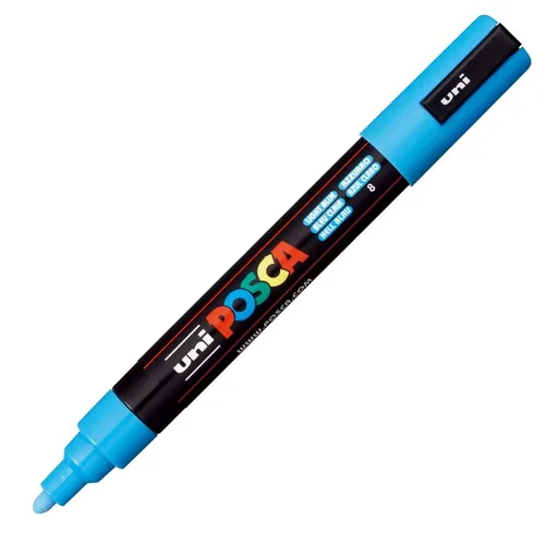 uni-ball Pigmentmarker POSCA 1,8-2,5mm, hellblau, Rundspitze