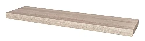 Wandboard Bobby Sonoma Eiche 80cm - Schweberegale - Made in Germany mit einfacher Montage durch Schablone, 80cm lang und stabil in Sonoma Eiche.