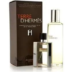 Hermès Terre d'Hermes SET 30 ml EDT Spray + 125 ml Nachfüllung - Herrendüfte: Entdecken Sie den einzigartigen, aromatischen Duft von Hermès Terre d'Hermes mit frischen Zitrusnoten und erdigen Akzenten – ideal für den modernen Mann.