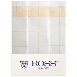 Ross 3er Pack Zwirn Halbleinen Geschirrtücher Fadenkaro 50x70 cm | gelb - gelb