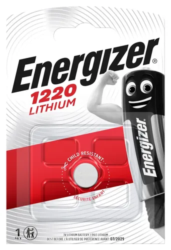 Energizer CR1220 3V Lithium Batterie Knopfzelle 37mAh im Blister 2 x