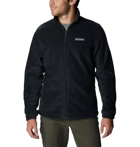 Columbia Herren-Fleecejacke Steens Mountain Full Zip 2.0 - Schwarz - Funktionsjacke aus 100% Polyester, hoher Kragen für optimalen Kälteschutz, Reißverschlusstaschen bieten Sicherheit für Wertsachen, ideal für Alltag und Outdoor.