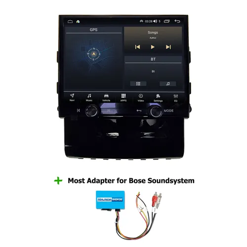 Porsche Macan 95B BOSE PCM3.1 8.4" Android GPS Navi mit CarPlay - Einbau-Navigationsgerät mit Android Auto, bietet nahtlose Smartphone-Integration für ein modernes Fahrerlebnis.