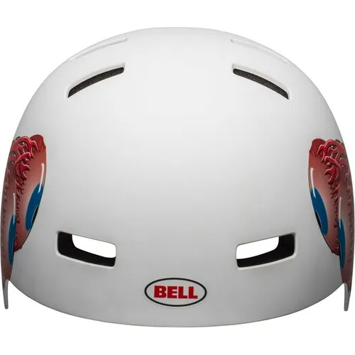 Bell Local Fahrradhelm Matte White Eyes 21 L - Moderner Fahrradhelm mit ABS-Hartplastikschale und EPS-Einlage. Das Action Fit-System sorgt für sicheren Sitz und hohen Tragekomfort. Ideal für stilbewusste Radfahrer.