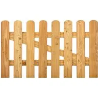 GartenLand Vorgartentor MAILAND 100x60 cm aus Lärche - Stilvolles Vorgartentor MAILAND aus naturbelassenem Lärchenholz, 100x60 cm. Ideal für einen einladenden Zugang mit klassischer Friesen-Optik und hoher Stabilität – perfekt abgestimmt auf die Mailand-Zaunserie.