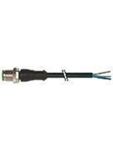 Murrelektronik M12 male 0° with cable pur 5x0.34 bk ul/csa+drag chain 1m
