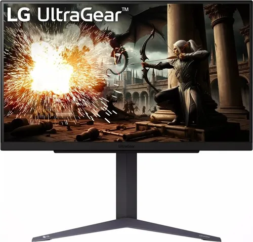 LG UltraGear 27GS75Q-B 27" Gaming Monitor - QHD 2560 x 1440, 200 Hz, 1 ms Reaktionszeit, ideal für Gamer mit HDR10 und NVIDIA G-SYNC Unterstützung.