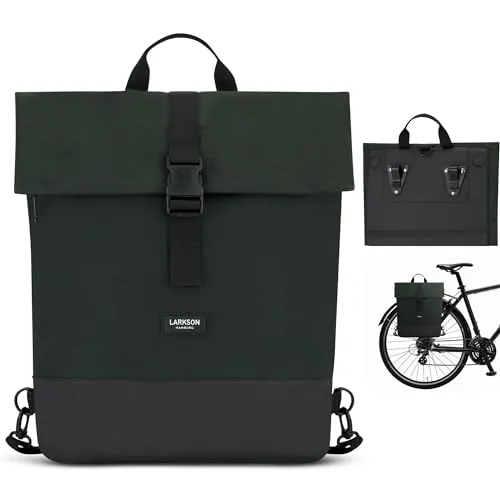 LARKSON Fahrradtasche Tammo Bike - Fahrradtasche und Rucksack in einem, wasserabweisend und ideal für Radfahrer, bietet 14 l Volumen für Ihre Ausrüstung.