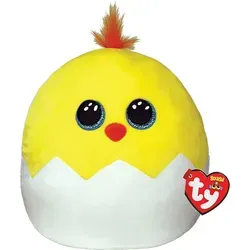 Ty Squish-a-Boos Popper - Kuschelkissen Huhn, 30 cm - Flauschiges Kuschelkissen im Design der beliebten Ty Squish-a-Boo's. Extra weich gefüllt, ideal zum Knuddeln und Kuscheln. Mit liebevoll gesticktem Gesicht und besonderen Details für großen Spaß!