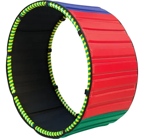 Sport-Thieme Rolltunnel 612642909 - Bunter Rolltunnel für kreative Bewegungsspiele. Mit weicher Schaummatte und zwei Reifen fördert er das Spielvergnügen und die Motorik von Kindern. Leicht zerlegbar und ideal für Spielräume.