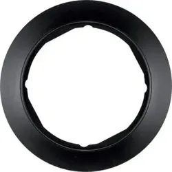 Berker MAN0100517 Rahmen 1-fach für Zentralstück Ø 58 mm, Serie, Serie 1930, schwarz matt