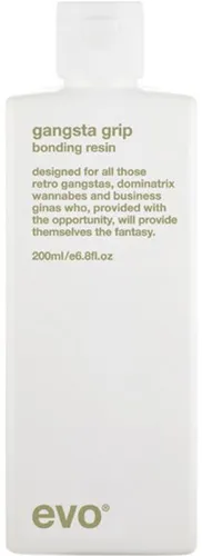 EVO Hair Style Gangsta Grip Bonding Resin 200 ml - Starkes Stylingharz für kreative Frisuren, reaktivierbar mit Wasser. Bietet extremen Halt und Glanz für alle Haartypen – ideal für kreative Styles und den täglichen Einsatz.
