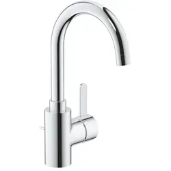 GROHE Eurosmart Cosmopolitan - Einhand-Waschtischbatterie mit Ablaufgarnitur, chrom, leichtgängige Bedienung mit GROHE SilkMove und bleifreien Wasserwegen