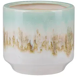 Beliani Blumenvase, Mehrfarbig, Stein, Mode, 15 cm, Dekoration, Vasen, Keramikvasen
