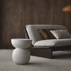 Urban Nature Culture Beistelltisch Umi Metall Off-White (37x44cm) - Eleganter Beistelltisch aus nachhaltigen Materialien, ideal für stilvolle Akzente in Ihrem Zuhause. Perfekt für moderne Wohnräume und umweltbewusste Einrichtung.