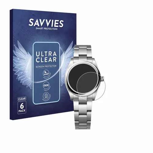 6x Folie für Rolex Oyster Perpetual 31 Schutzfolie Displayschutz Display Klar