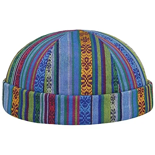 LIERYS Fresh Stripes Dockermütze Herren - Handgefertigte Beanie aus Baumwolle und Viskose - Strickmützen für Herren, Made in Italy - Diese bunte Dockermütze vereint eleganten Stil und Komfort für frische Frühlingstage.