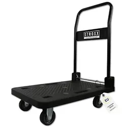 Stroxx Plattformwagen mit 150 kg Tragkraft - Transportgeräte & Rampen – Faltbarer Plattformwagen, ideal für schwere Lasten, platzsparend und mit rutschfester Oberfläche für sicheren Halt.