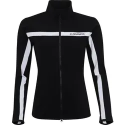 J. LINDEBERG Midlayer Jacke Janice in Schwarz - Damen Midlayer Jacke von J. Lindeberg, ideal für sportliche Aktivitäten. Sie bietet Atmungsaktivität, Feuchtigkeitsregulierung und hohen Tragekomfort. Modern Fit mit elastischen Bündchen und stylischem Design.
