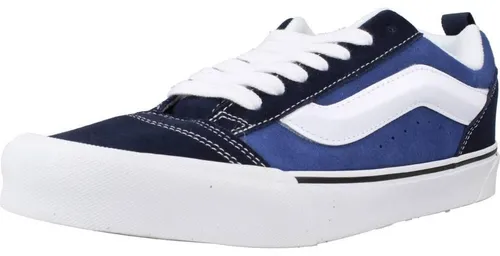 Vans Knu Skool Sportschuhe Blau EU 43 - Sneaker im 90er Jahre Stil, aus robustem Wildleder, mit gepolsterter Zunge und Knöchelkragen für maximalen Komfort und einen klobigen Look.
