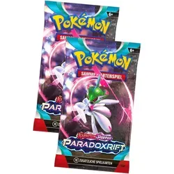 Pokemon Karten Karmesin & Purpur - Paradox Rift - 2 Booster Sammelkarten
