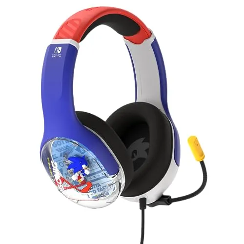 REALMz Airlite Plus Sonic - Wired Headset für Nintendo Switch - Gaming-Zubehör mit hochwertigem Klang und bequemen Ohrpolstern für stundenlangen Spielspaß.
