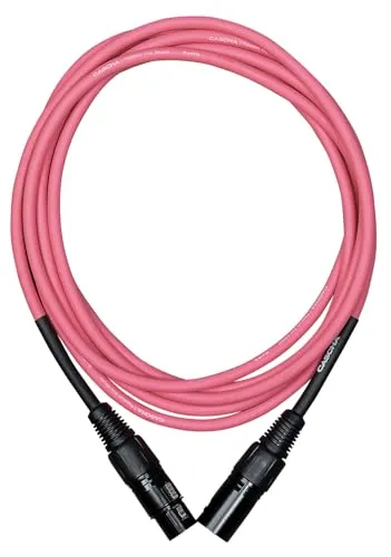 Cascha Standard Line Microphone Cable (XLR), Pink, 2m