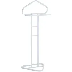 Idimex Herrendiener Camilo, Weiß, Metall, 45x107x36 cm - Der Idimex Herrendiener Camilo überzeugt durch sein modernes Design und platzsparende Bauweise. Ideal für Schlafzimmer oder Badezimmer, sorgt er für Ordnung und hält Ihre Kleidung stets griffbereit.