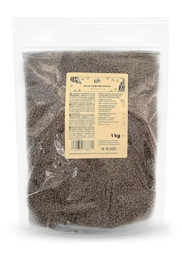 KoRo Soja Protein Crispies 77 % mit Kakao, 1 kg - Proteinreiche Soja-Crispies mit Kakao, ideal für Müsli oder Snacks. Vegan und naturbelassen, ohne Zusatzstoffe – perfekt für eine abwechslungsreiche Ernährung!