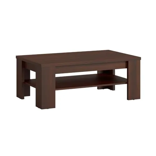 Lomadox Couchtisch IMPERIA-129, Nussbaum 110 cm mit Ablage - Eleganter Couchtisch Nussbaum 110 cm IMPERIA-129 mit praktischer Ablage, zeitloses Design und vielseitig kombinierbar für dein stilvolles Wohnzimmer.