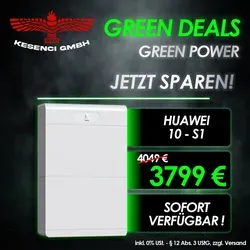 HUAWEI LUNA2000-10-S0 Speicher 10kW - Powerstation mit 10kWh Lithium-Eisen-Phosphat Batterie, maximale Entladeleistung von 5 kW, ideal für nachhaltige Energieversorgung in Ihrem Zuhause.