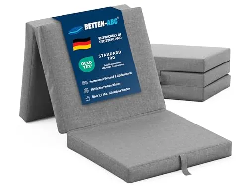 Sun Garden Samba – Faltmatratze in verschiedenen Farben - Praktische Klappmatratze für Gäste und Kinder. Vielseitig einsetzbar als Schlafplatz oder Sitzgelegenheit. Platzsparend und komfortabel mit Tragegriff und Klettverschluss. Schadstoffgeprüfte Qualität nach OEKO-TEX®.
