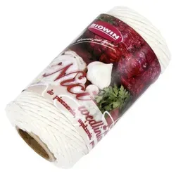 FLEISCH Wurstgarn 55 Meter Küchengarn Metzger Schnur Baumwolle BROWIN - Weiß
