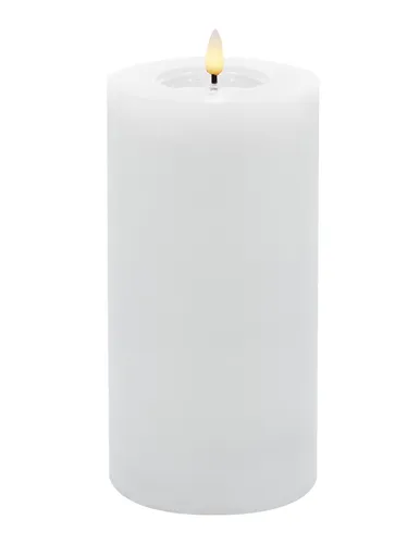 Wholesa Stumpenkerze LED WINTER DH 10x20 cm weiß