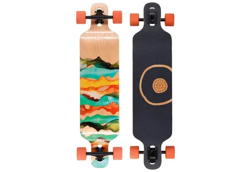 BTFL Drop-Through Longboard Keanu für Mädchen - Komplett-Board mit ABEC 9 Kugellager - Longboards für Anfänger und Fortgeschrittene, sofort einsatzbereit und ideal für Fahrer*innen bis 100 kg. Hochwertige Materialien und einzigartiges Design sorgen für ein angenehmes Fahrverhalten.