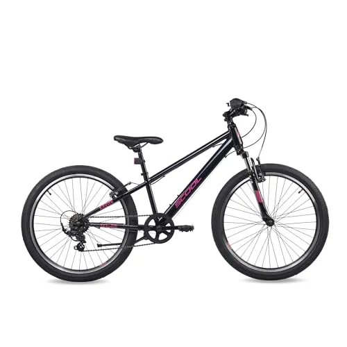 Kinderfahrrad Xroc 24 Zoll 6-Gang - Black/Pink für ab 8 Jahre - Das S'COOL Xroc 24 Zoll Kinderfahrrad bietet eine hochwertige 6-Gang-Schaltung und ein robustes Design für spannende Abenteuer im Gelände. Ideal für kleine Entdecker ab 8 Jahren!