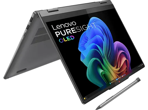 LENOVO IdeaPad 5x - 2-in-1 Convertible Notebook - Convertible Notebook mit 14 Zoll OLED-Display, Qualcomm Snapdragon Prozessor, 16 GB RAM und 512 GB SSD. Ideal für produktives Arbeiten und kreatives Schaffen mit beeindruckender Bildqualität.