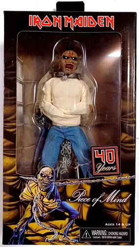 IRON MAIDEN Eddie - Piece Of Mind Action Figure - Clothed Action Figure von Iron Maiden, 20 cm groß und ein Muss für Sammler und Fans der legendären Band.