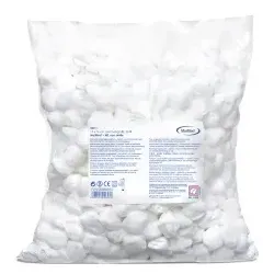 MaiMed Mulltupfer MT, unsteril, Ø 2cm, 500 Stück - Gebrauchsfertige Mulltupfer zur Wundreinigung und Hautpflege. Mit hoher Saugfähigkeit und aus hochwertigem Verbandmull gefertigt. Ideal für den professionellen Einsatz.