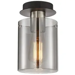 Italux SARDO SPL-5581-1SC-SC-SG Deckenleuchte - Elegante Deckenleuchte mit modernem Design aus Stahl und Glas, ideal für Wohnzimmer, Esszimmer oder Küche. Kompakt und anpassbar für eine individuelle Lichtgestaltung.