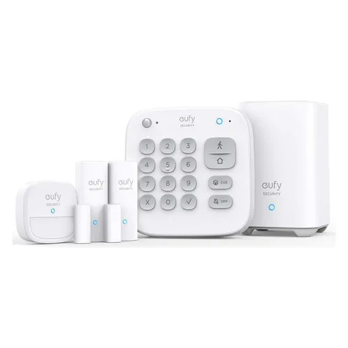 eufy Security 5-teiliges Smart Home Set - Komplettsysteme mit Bewegungssensor und 2 Diebstahl-Sensoren, einfach zu installieren und ohne versteckte Gebühren, für rundum Sicherheit Ihres Zuhauses.