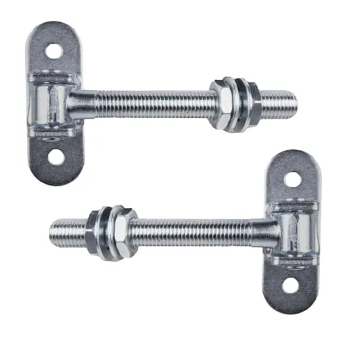 ATTAS Torangel verstellbar M16 – Schwerlastscharnier für Gartentor & Holztür - Robustes Schwerlastscharnier aus Stahl mit verstellbarem M16-Gewinde für präzise Ausrichtung. Ideal für schwere Torflügel und wetterfest für den Außenbereich.