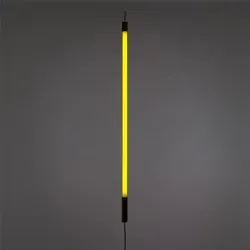 Stehleuchte SELETTI, Linea, Gelb, für Wohnzimmer, Glas, Design - 135.6
