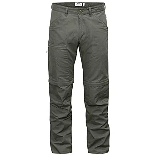 Fjällräven Trekkinghose High Coast Trousers Zip Off grau 52 - Wanderhose mit abnehmbaren Beinen, ideal für wechselhaftes Wetter und komfortable Bewegungsfreiheit in der Natur.